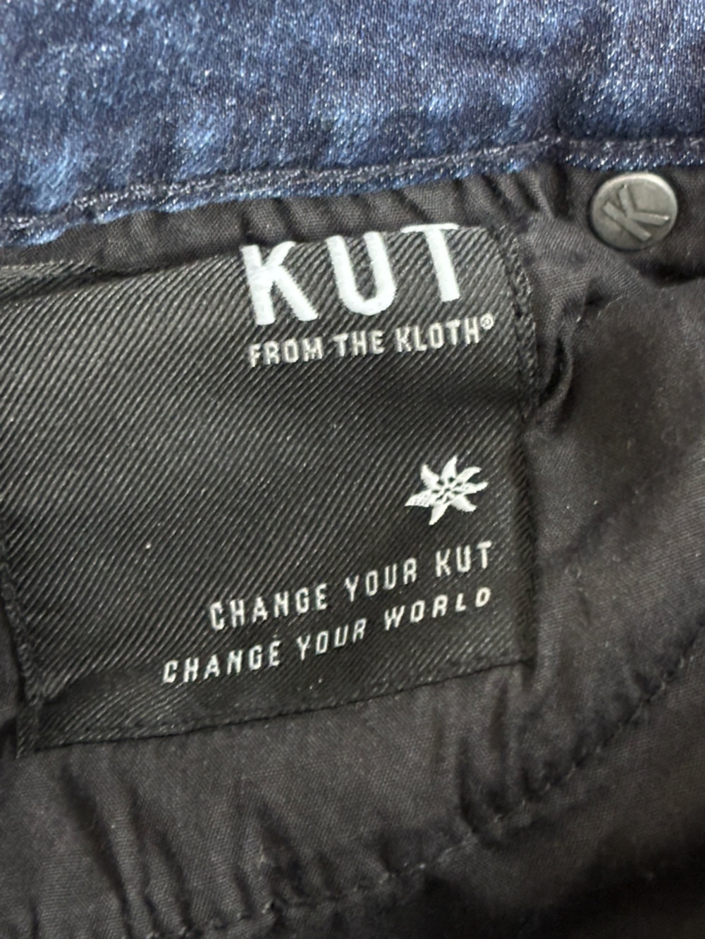 Kut From The Kloth Jeans Womens 6 Blue Donna Mid Rise Skinny Denim Flawed - Picture 15 of 15